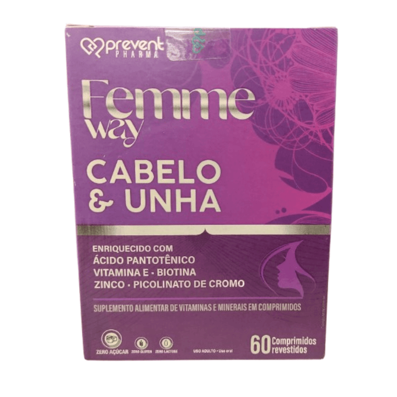 Femme Way Cabelo e Unha C60 Cápsulas