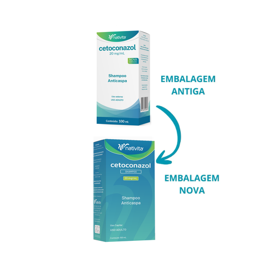 Shampoo Cetoconazol Anticaspa 20mg/ml 100ml - Nativita