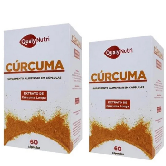 Kit C/2 Cúrcuma Longa C/60 Cápsulas - QualyNutri