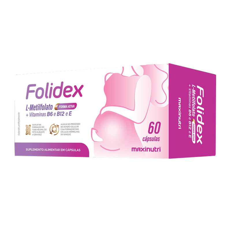Folidex L-Metilfolato C/60 Cápsulas - Maxinutri