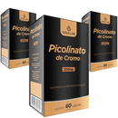 Kit 3 Picolinato Cromo Emagrecer 500mg 60 Cápsulas Gold Lab