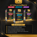 Kit Polivitamínico Mulher + Homem + Sênior - Gold Lab