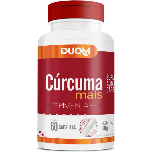 Cúrcuma Mais Pimenta C/60 Cápsulas - Duom