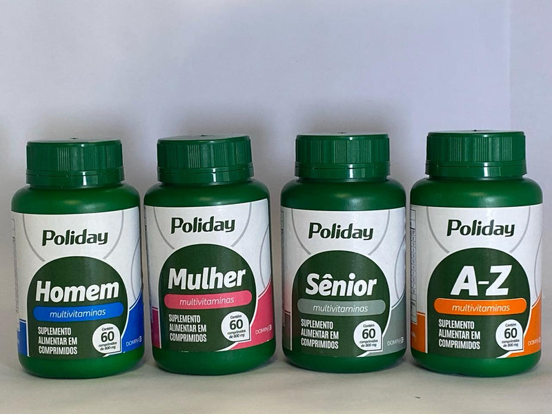 Kit Poliday Família Completa C/60 Cápsulas Cada - Domina Farma