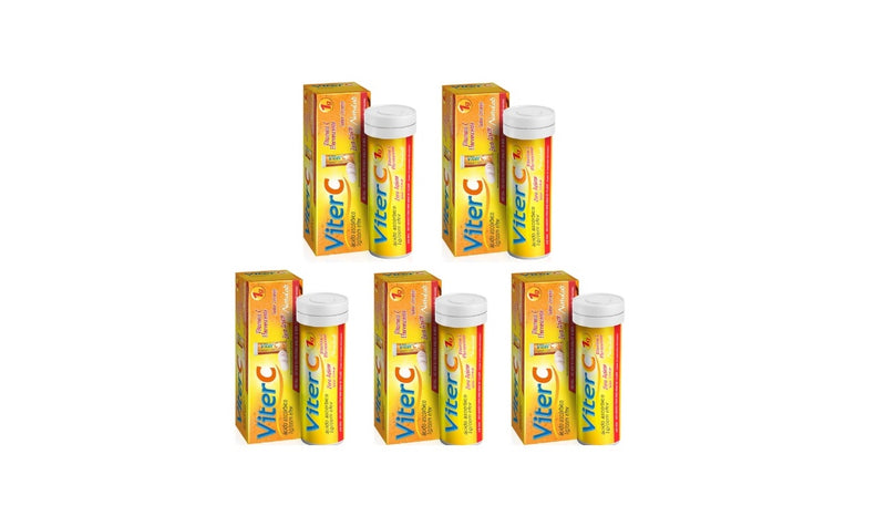 Kit C/5 Viter C 1G Efervescente Laranja - Natulab