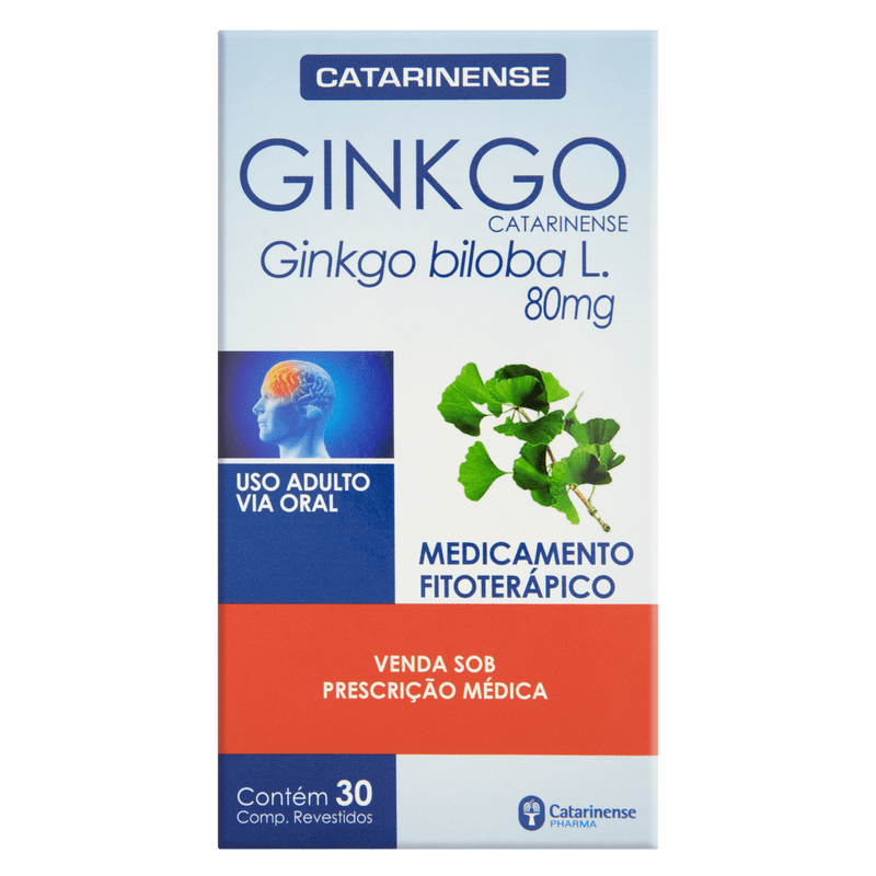 Ginkgo Biloba 80MG C/30 Comprimidos - Catarinense