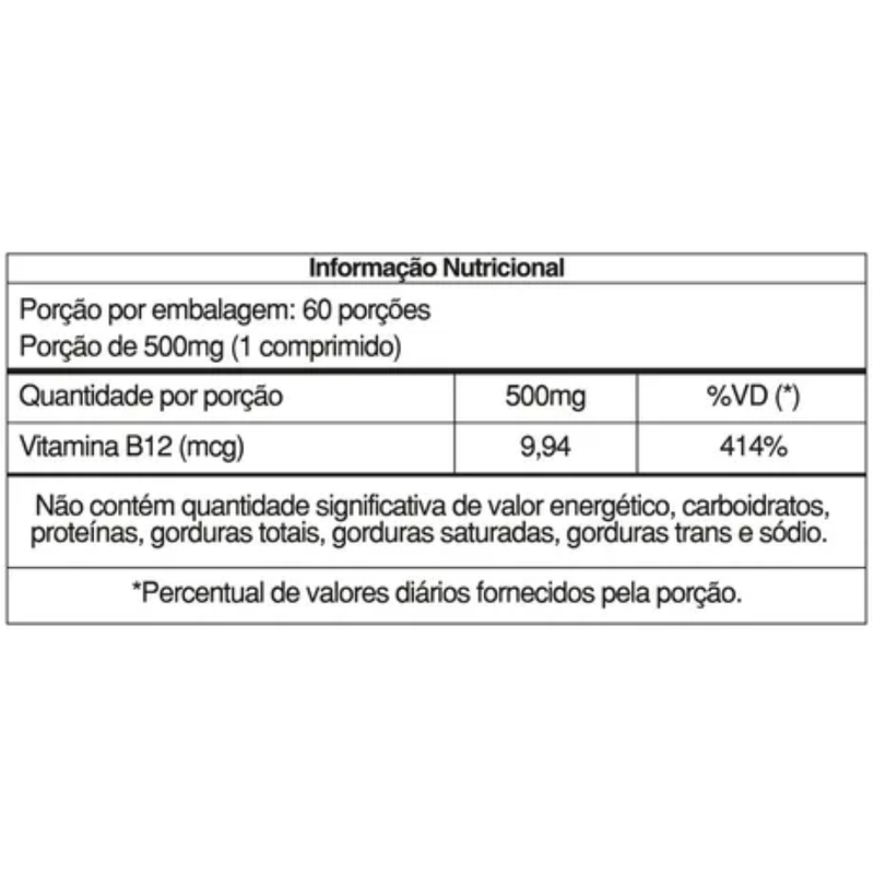 Metil B12 Prolj 60 Capsulas - Vitamina B12 Energia e Saúde Neurológica