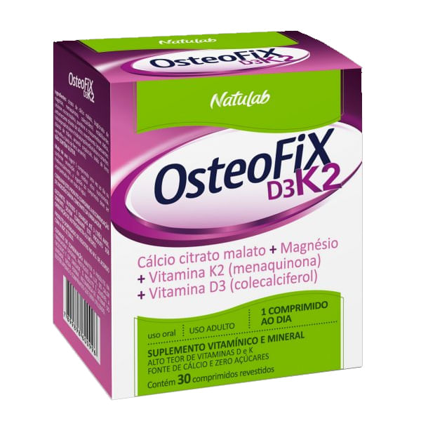 OsteoFix D3 K2 Natulab C/30 Comprimidos