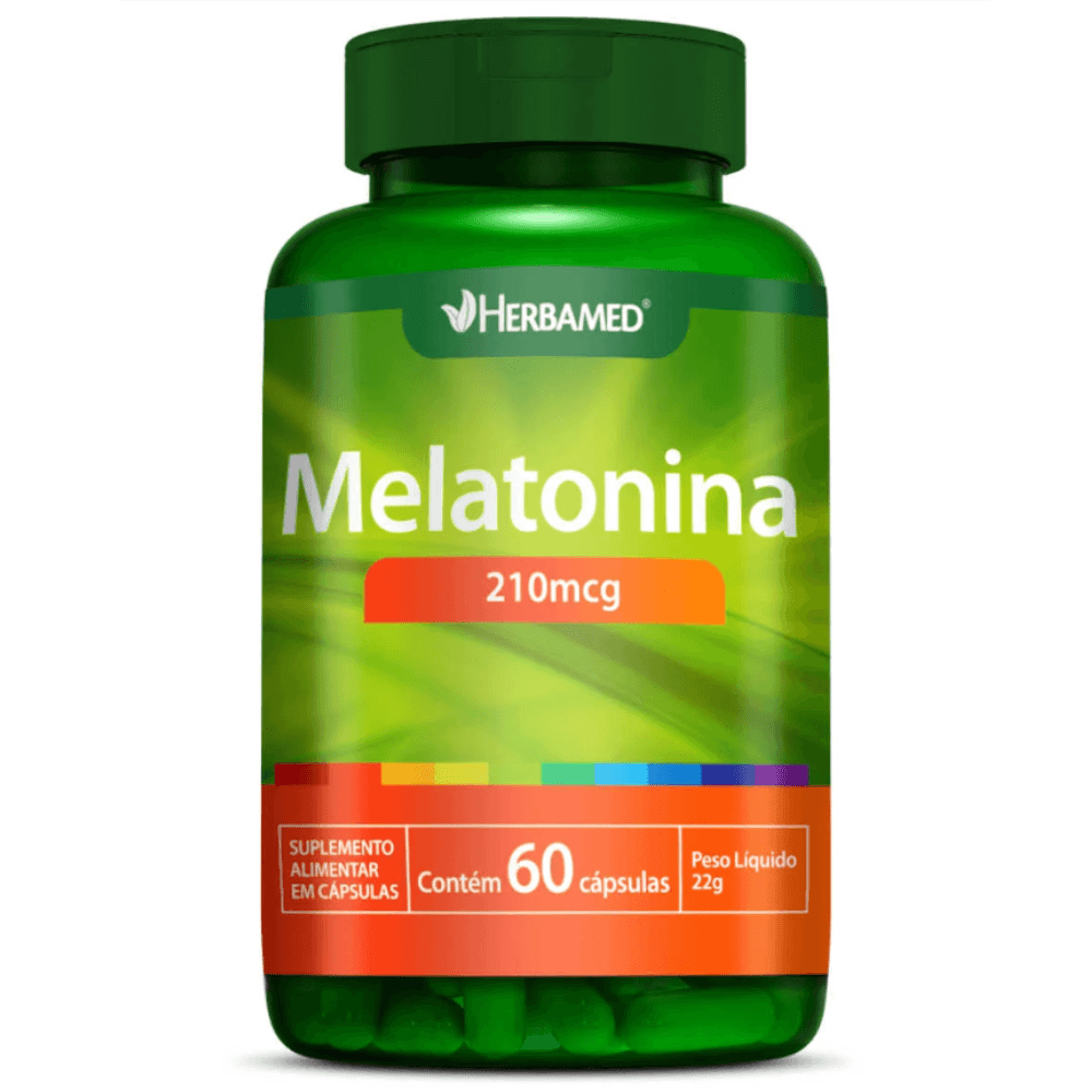 Melatonina 210mcg Com 60 Cápsulas - Herbamed