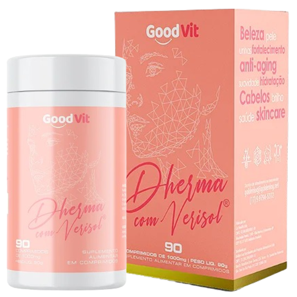 Colágeno Dherma Verisol 90 Comprimidos Pele Firme e Saudável – Good Vit
