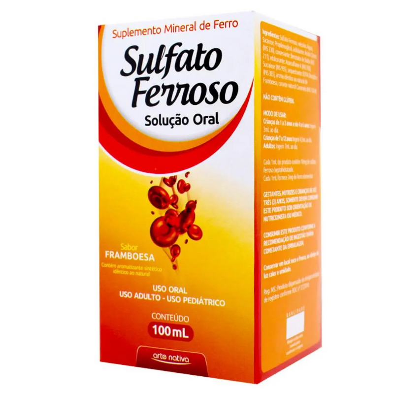 Sulfato Ferroso Solução 100ml - Arte Nativa
