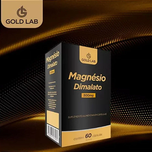 Magnésio Dimalato Energia 500mg 60 Cápsulas Gold Lab