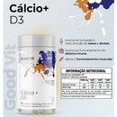 Cálcio + Vitamina D3 2.000UI 600mg 60 Cápsulas Good Vit