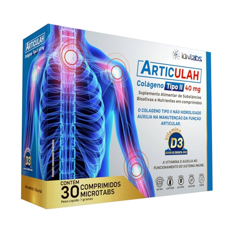 Articulah Colágeno Tipo II 40MG C/30 Comprimidos