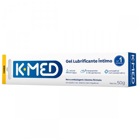 Kmed Gel Lubrificante Íntimo 50g Sem Fragrância
