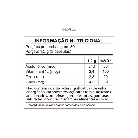 Chlorella + Vitaminas 500mg C/60 Cápsulas - QualyNutri