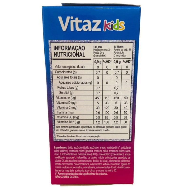 Vitaz Kids C/60 Comprimidos - Natulab