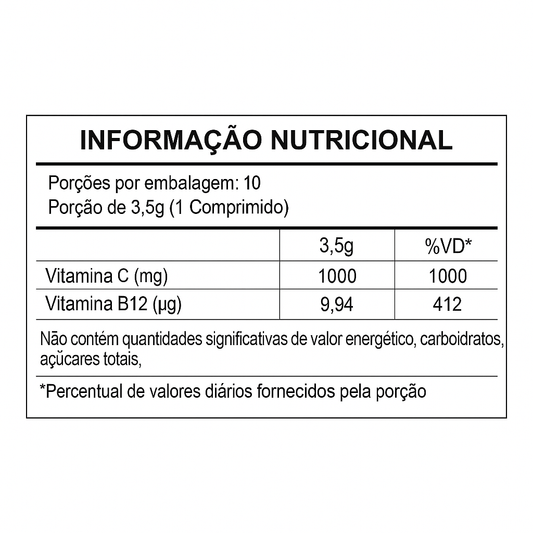 Vitamina B12 Metilcobalamina Laranja C/30 Comprimidos - Prevent Pharma