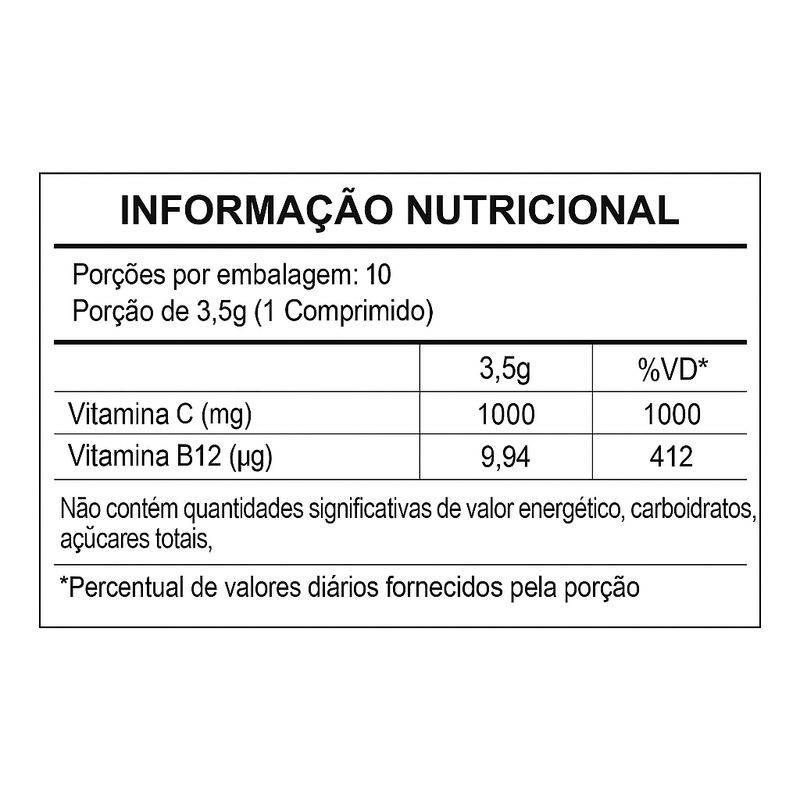 Vitamina B12 Metilcobalamina Laranja C/30 Comprimidos - Prevent Pharma