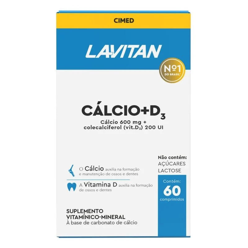 Lavitan Cálcio + D3 C/ 60 Comprimidos