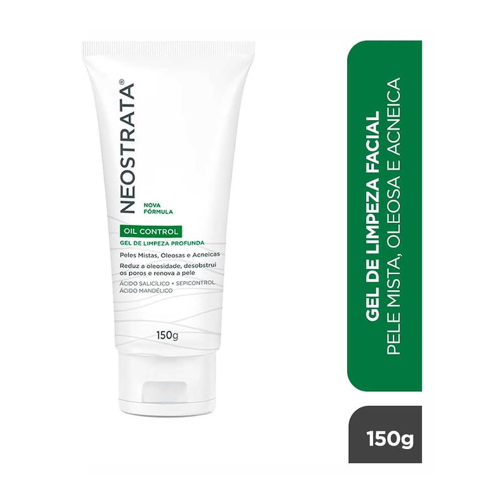 Neostrata Gel de Limpeza Facial Oil Control 150g, ideal para limpeza facial para pele oleosa e acneica.