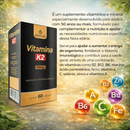 Kit C/3 Vitamina K2 Ossos Fortes 500mg 60 Cápsulas Gold Lab