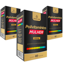 Kit C/3 Polivitamínico Mulher C/60 Cápsulas - Gold Lab
