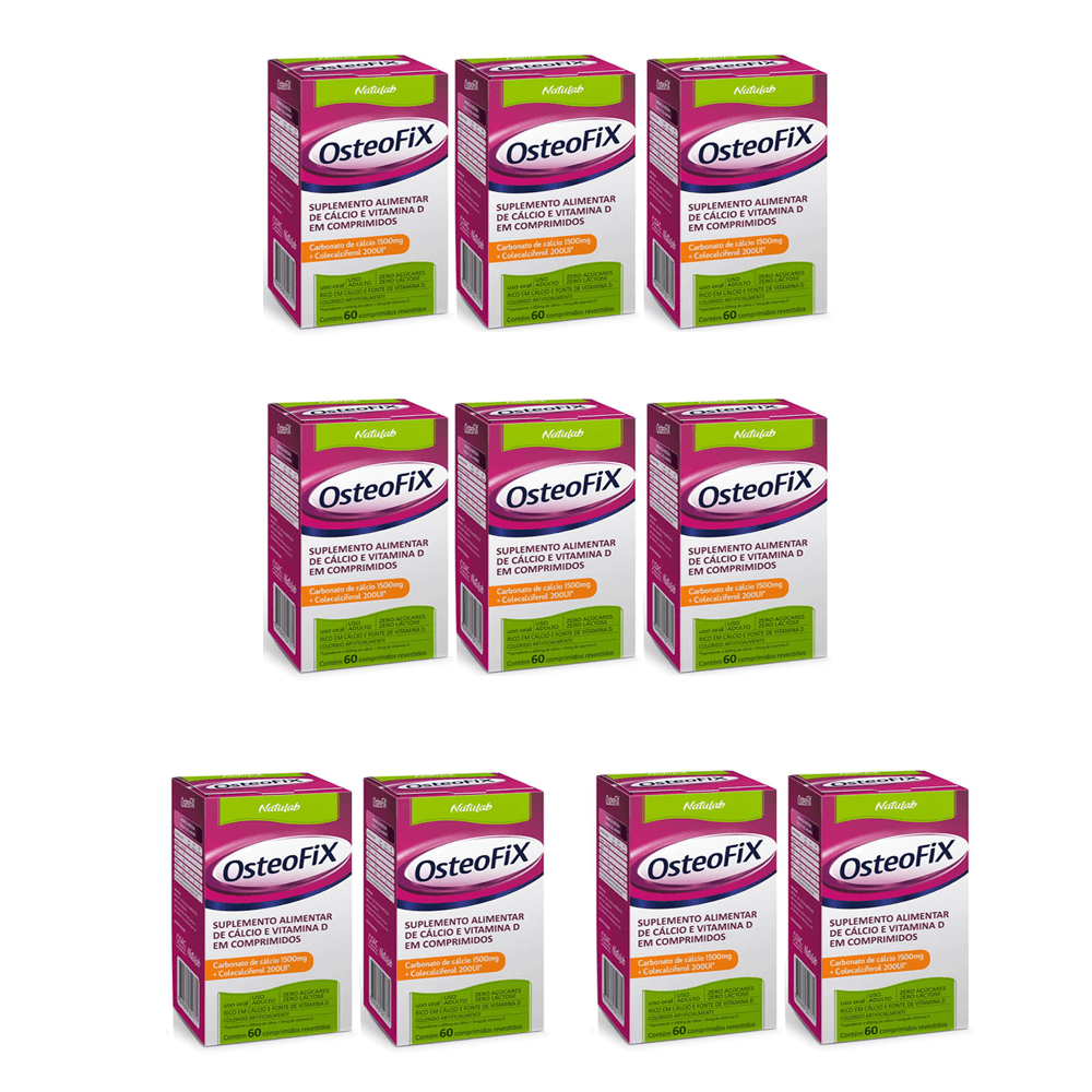 OsteoFix 1500mg 200UI 60 Comprimidos Kit 10