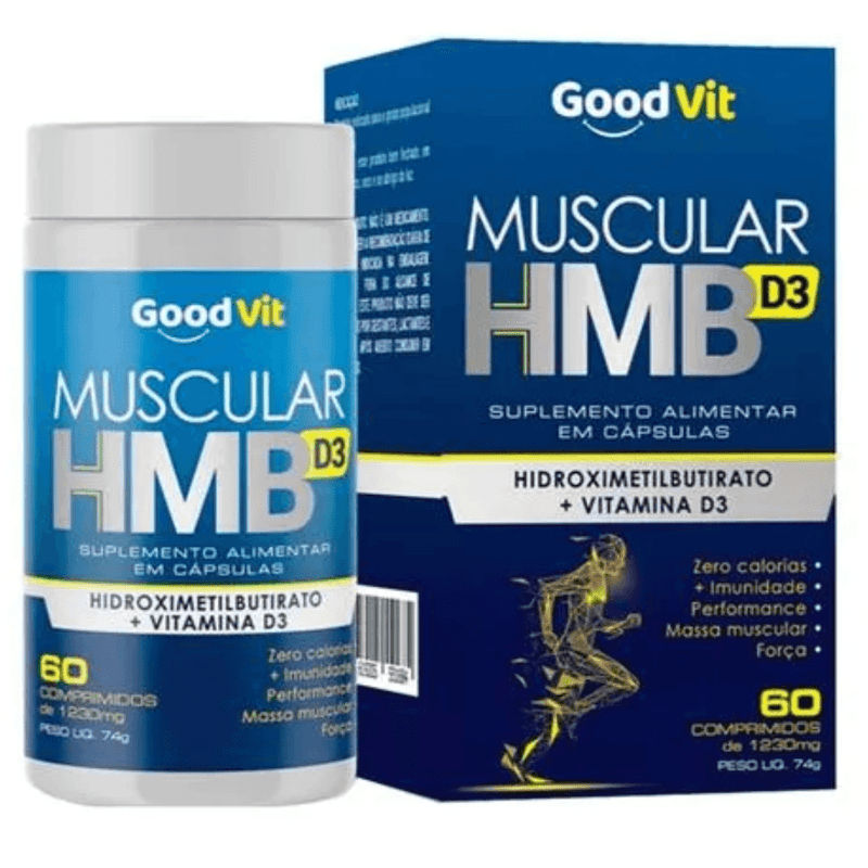 Muscular HMB D3 1230mg C/60 Comprimidos - Good Vit