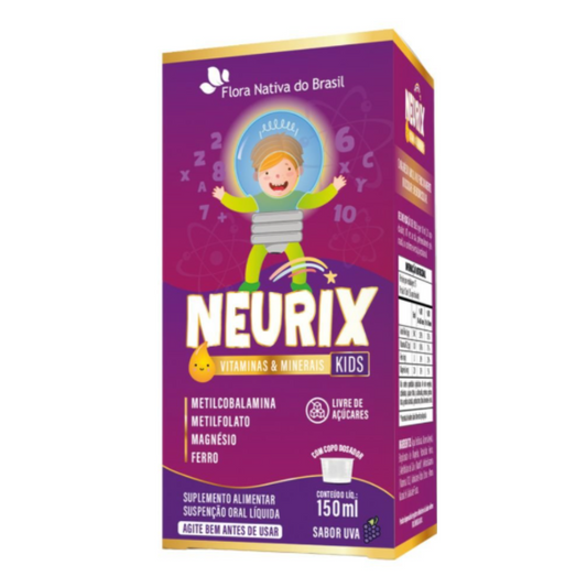 Neurix Vitaminas e Minerais Kids 150ml Uva - Flora Nativa