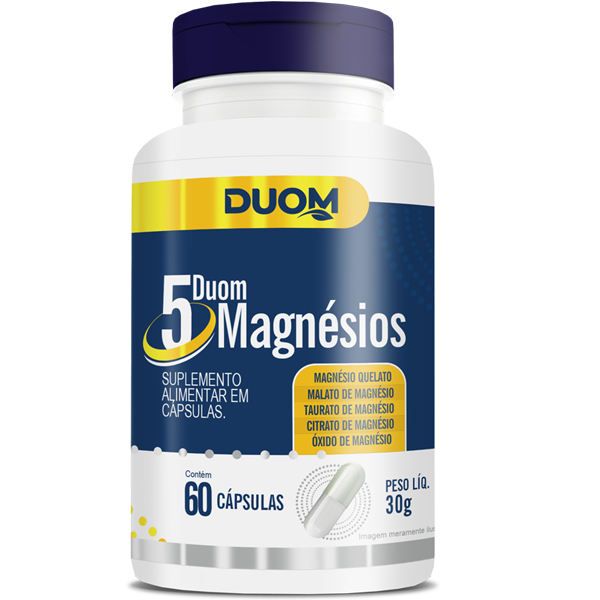 Duom 5 Magnésios C/60 Cápsulas