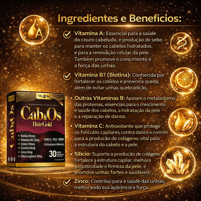 Cab&Os Hair Gold C/30 Cápsulas - Vita Blue