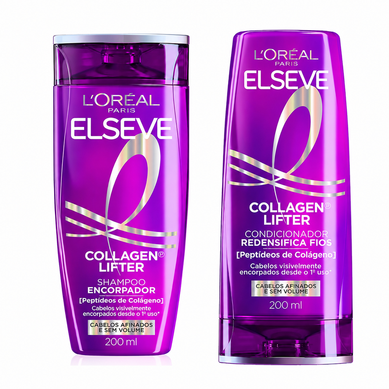 Kit L'Oréal Paris Elseve Collagen Lifter Shampoo 200ml e Condicionador 200ml