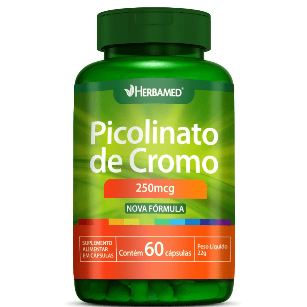 Picolinato De Cromo 250mcg C/60 Cápsulas Herbamed