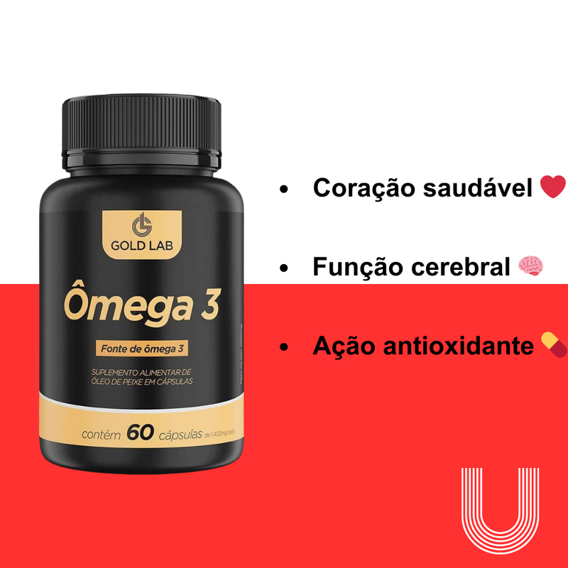 Ômega 3 C/60 Cápsulas - Gold Lab