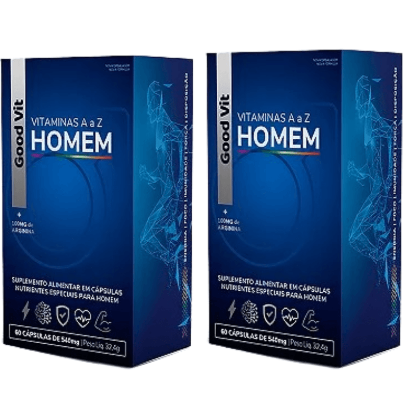 Kit C/2 Vitamina A a Z Homem C/60 Cápsulas - Good Vit