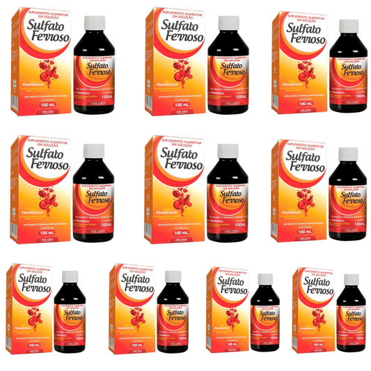 Kit C/10 Sulfato Ferroso Solução 100ml - Arte Nativa