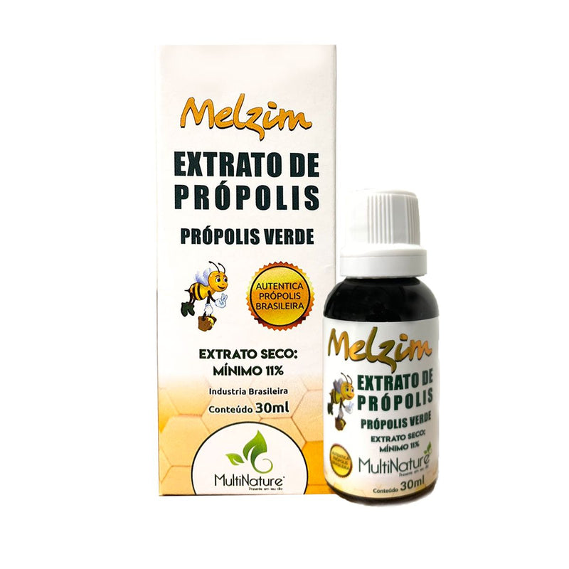 Extrato De Própolis Verde Extra Seco 30ML Melzin