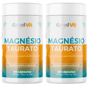 Kit C/2  Magnésio Taurato C/60 Cápsulas - Good Vit