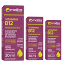Kit C/3 Vitamina B12 Solução - 30ml Frutas Vermelhas - Maltta