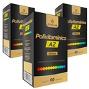 Kit C/3 Polivitamínico AZ C/60 Cápsulas - Gold Lab