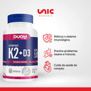 Vitaminas K2 + D3 2000UI C/60 Cápsulas - Duom