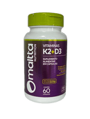 Vitaminas K2 + D3 2000UI C/60 Cápsulas - Maltta