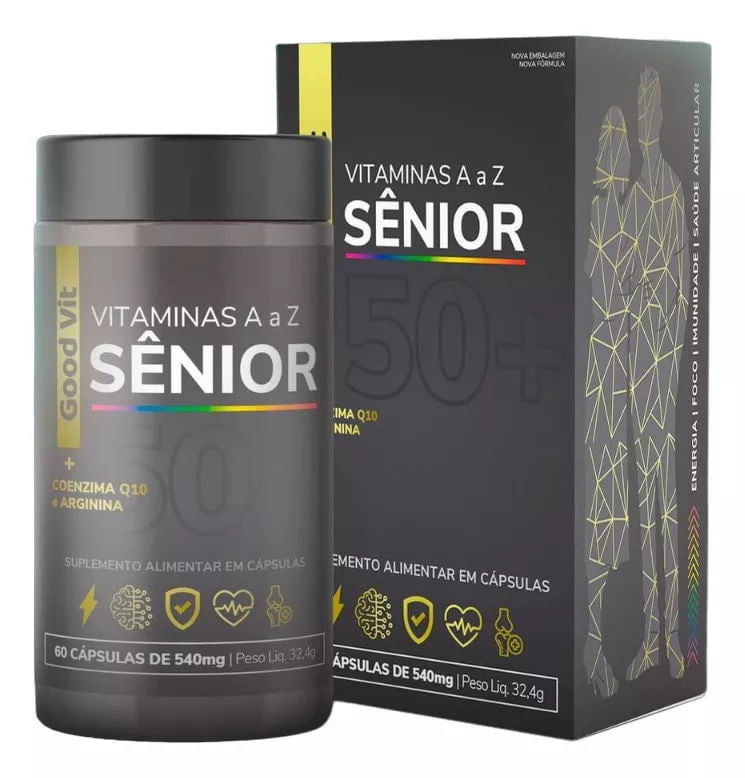 Vitamina Sênior A a Z 50+ c/60 Cápsulas - Good Vit