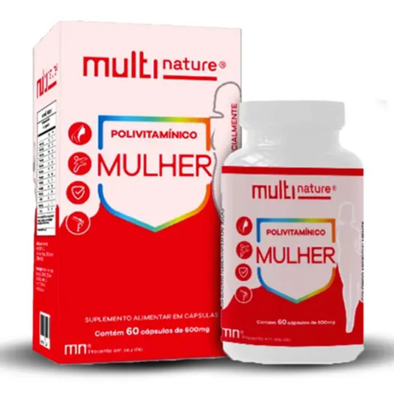 Polivitaminico Mulher C/60 Cápsulas - Multinature