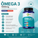 Ômega 3 1000mg C/120 Cápsulas - Cérebro e Imunidade - Qualy Nutri