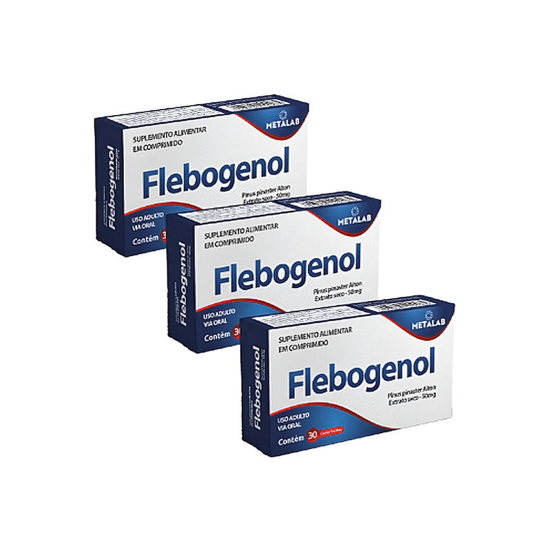 Kit C/3 Flebogenol 50mg C/30 Comprimidos