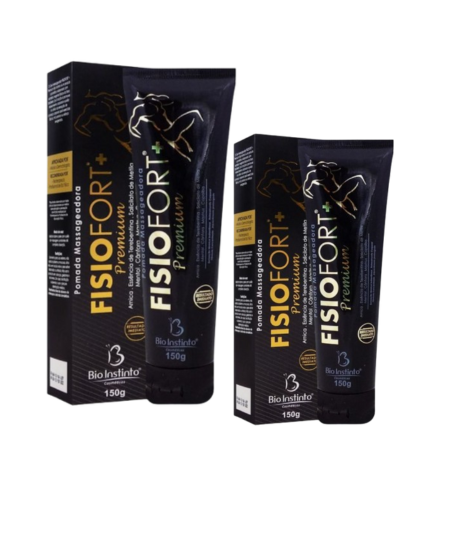 Kit 2x Pomada Massageadora Fisiofort + Premium 150g - Bio Instinto