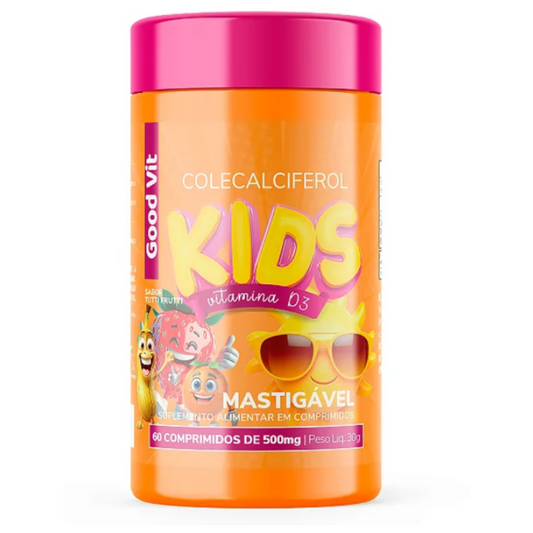 Colecalciferol Kids Sabor Tutti Fruti C/60 Comprimidos - Good Vit