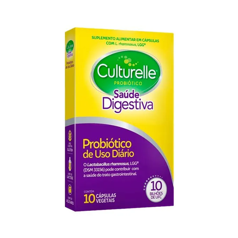 Suplemento Alimentar Culturelle Saúde Digestiva Probiótico 10 Cápsulas